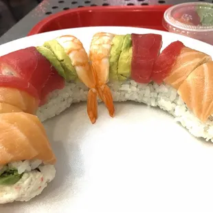 Basic rainbow roll