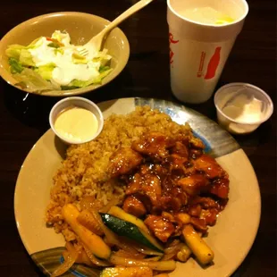 Chicken teriyaki combo meal