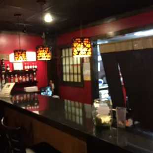 a view of the bar area