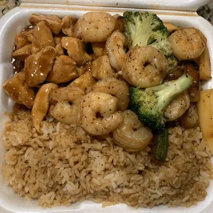 Hibachi Chicken and Shrimp