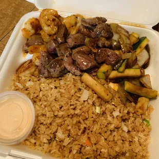 Steak and Shrimp Hibachi