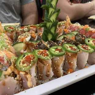sushi and sashimi, food, sashimi, sushi