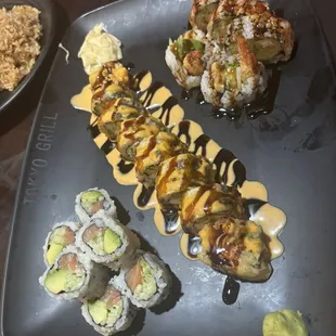 food, sushi and sashimi, sushi, sashimi