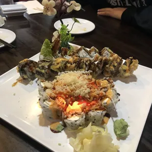 volcano roll, idk forgot the other two