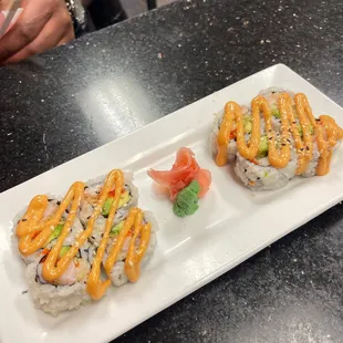 Spicy crunchy shrimp roll