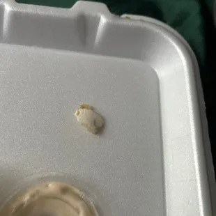 Egg shell in fried rice