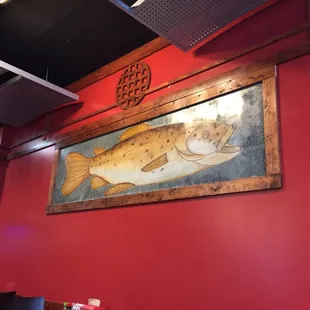 Big ole fish on the wall