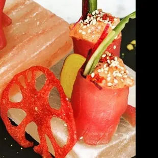 food, sushi and sashimi