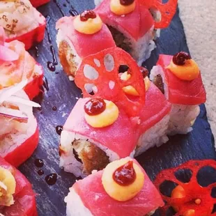 food, sushi and sashimi