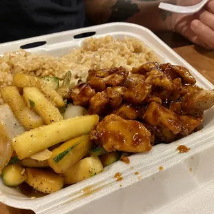 Teriyaki Chicken with fried rice