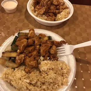 Teriyaki chicken entree