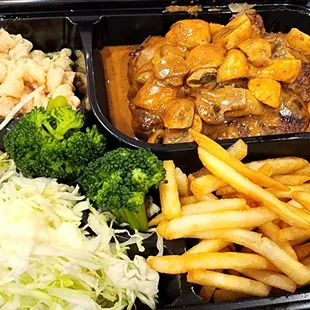 Mushroom Gravy Hamburg. $17.99.