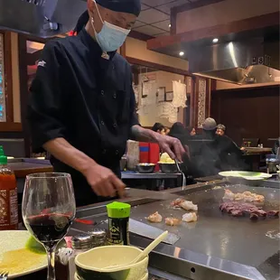 Chef cooking our food!