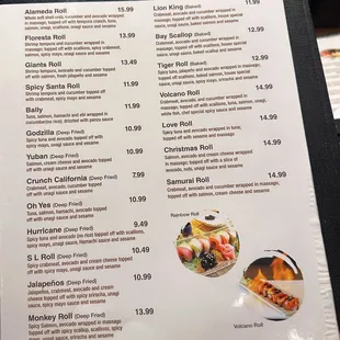 Tokyo Hana.  The Rolls.