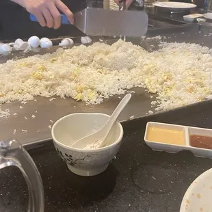 sushi and sashimi, outside