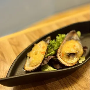 Baked mussels