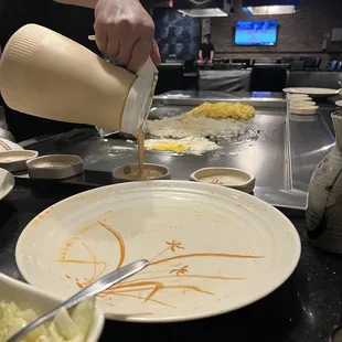 a person preparing food