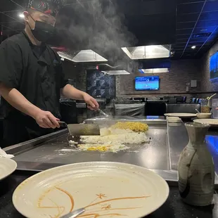 sushi and sashimi, interior
