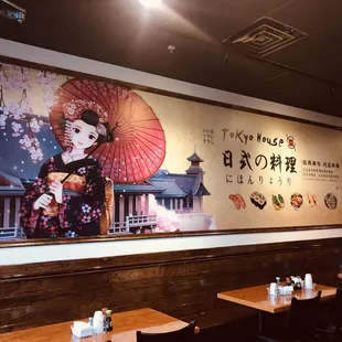 interior, sushi and sashimi