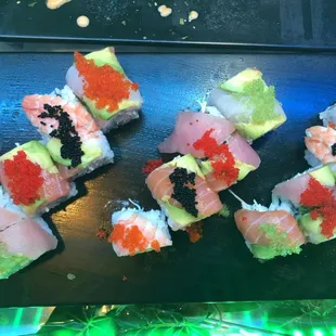 sashimi, sushi, sushi and sashimi, food