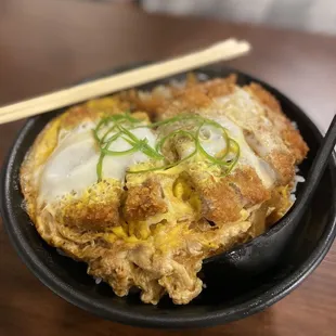 Chicken Katsu Don Buri. Egg makes it extra yummy!