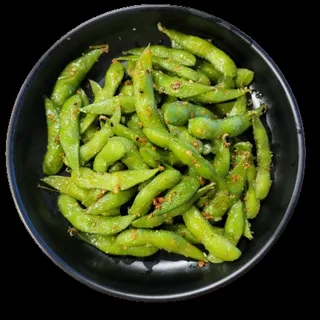 Spicy Garlic Edamame