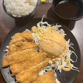 Chicken Katsu Rice Plate