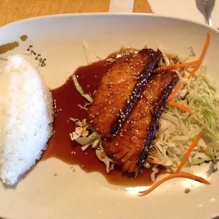 King salmon entree ($14.99)