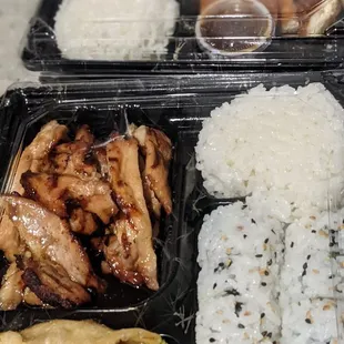 Chicken teriyaki lunch bento box