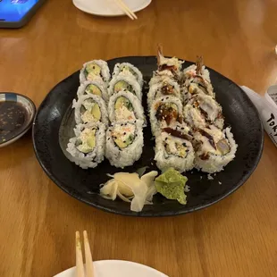 My California Roll and Crunch Roll