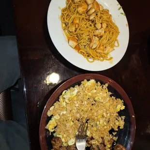 Filet hibachi and chicken soba