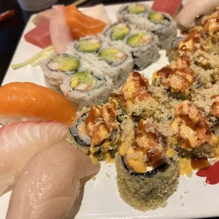 food, sushi and sashimi, sushi, sashimi