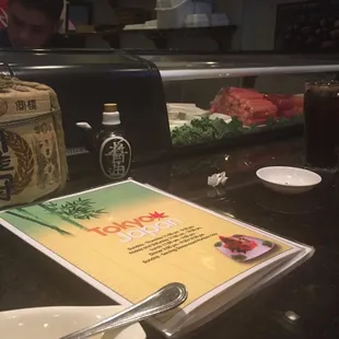 Sitting at the sushi bar watching the master do his thing