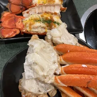 Lobster and crab