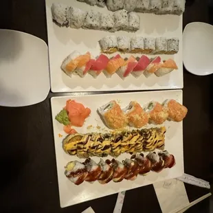 8 different types of sushi