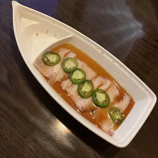 Yellow tail appetizer
