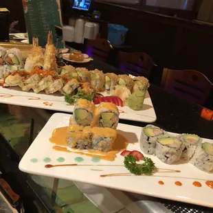 sushi and sashimi, interior