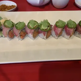 This was good Flaming Hamachi