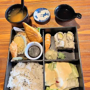 Teriyaki salmon lunch set