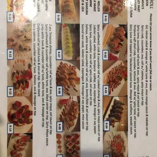 Raw special rolls