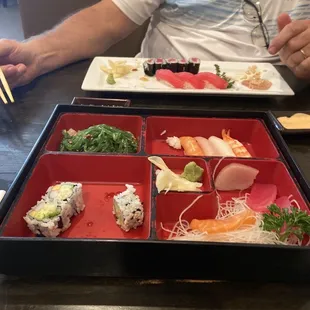 Tuna Combo And  Salmon Box Sushi