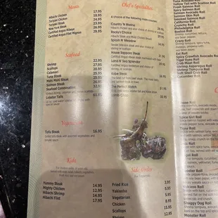 Newest menu 12/17/22