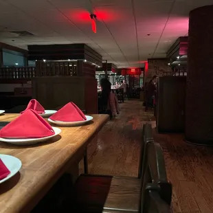 Inside the restaurant