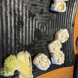 Not so fresh sushi.