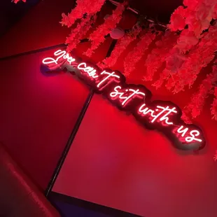 the neon sign