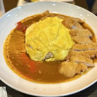 Omelet Pork Katsu Curry