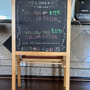 Daily lunch specials