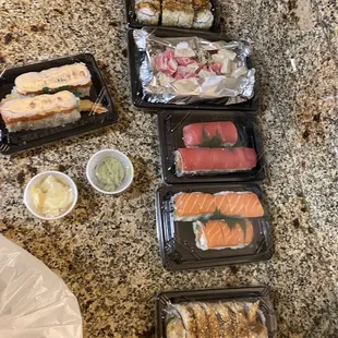 $95 worth of sushi... tiny portions