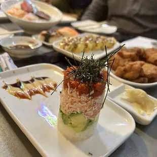 sushi, sushi and sashimi, food, sashimi