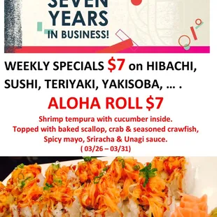 Aloha roll $7